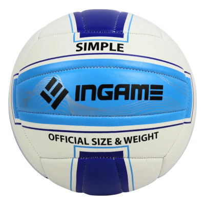 Мяч волейбольный Ingame Simple INVB-232 сине-бело-голубой 01